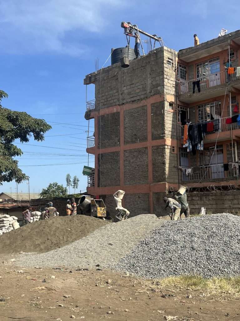 Construction project showcasing quality workmanship and building progress by Briztop Construction Kenya