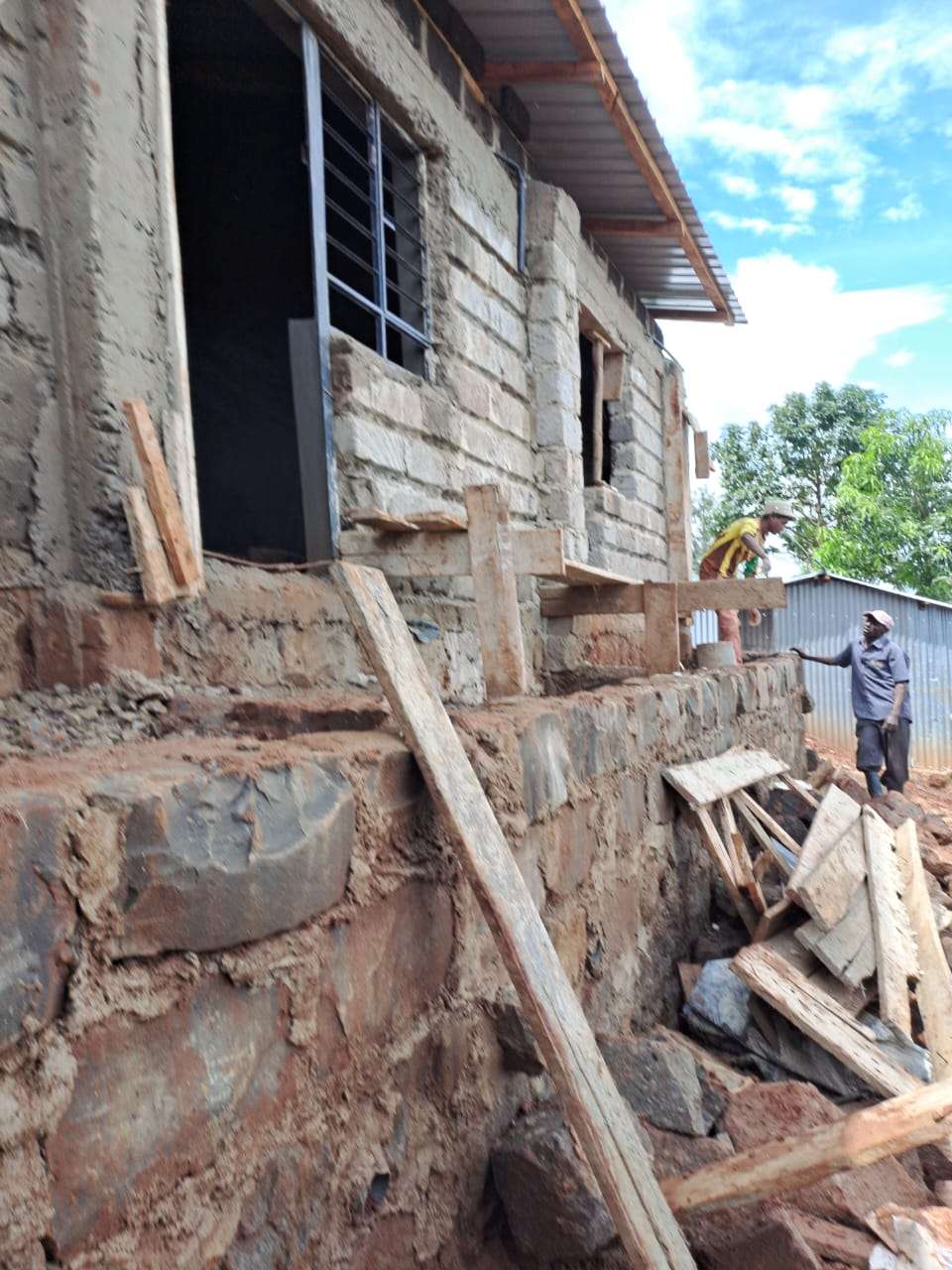 Construction project showcasing quality workmanship and building progress by Briztop Construction Kenya
