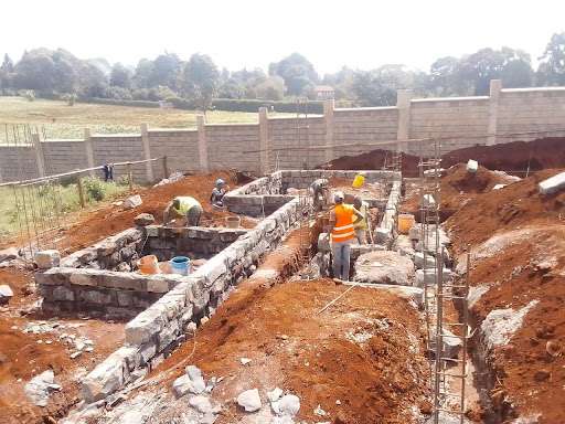 construction site in Nairobi, working on projects by Briztop Construction
