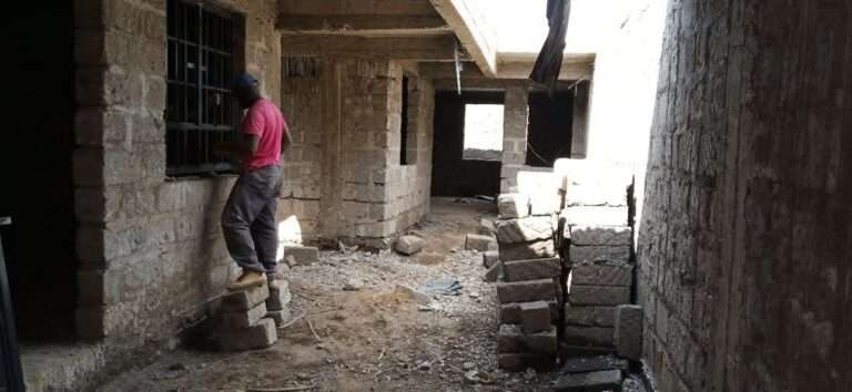Construction project showcasing quality workmanship and building progress by Briztop Construction Kenya